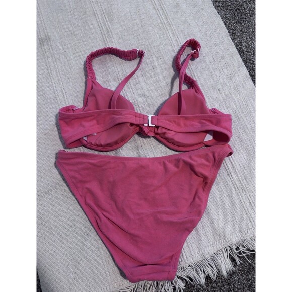 NWT Sanctuary Swim 2 Piece Underwire Bikini Sz Medium Watermelon, Coral Swimsuit - Picture 2 of 3